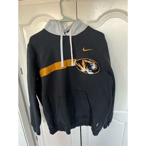 00’ NIKE NCAA MISSOURI TIGERS SIZE L VINTAGE COLLEGE HOODIE SWEAT-SHIRT / A6655